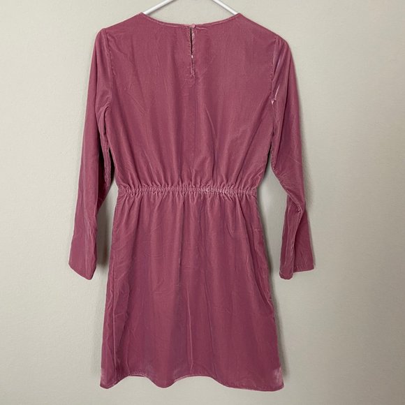 J. Crew Pink Velvet Tulip Hem Dress Balletcore Size 00 - Picture 8 of 11